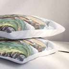Rivers and Mountains of the World (1829) Pillow Sham Gallery Image 3