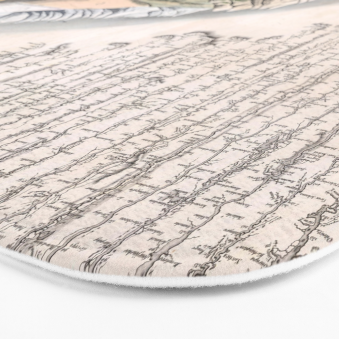 Rivers and Mountains of the World (1829) Bath Mat Gallery Image 3
