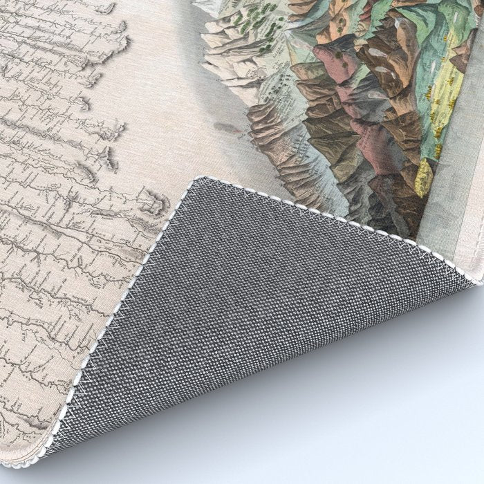 Rivers and Mountains of the World (1829) Rug Gallery Image 4