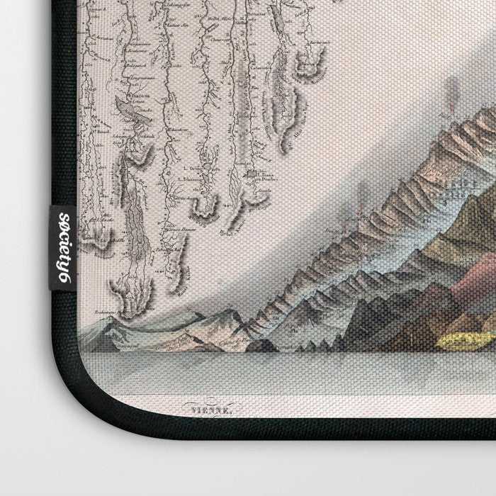 Rivers and Mountains of the World (1829) Laptop Sleeve Gallery Image 3