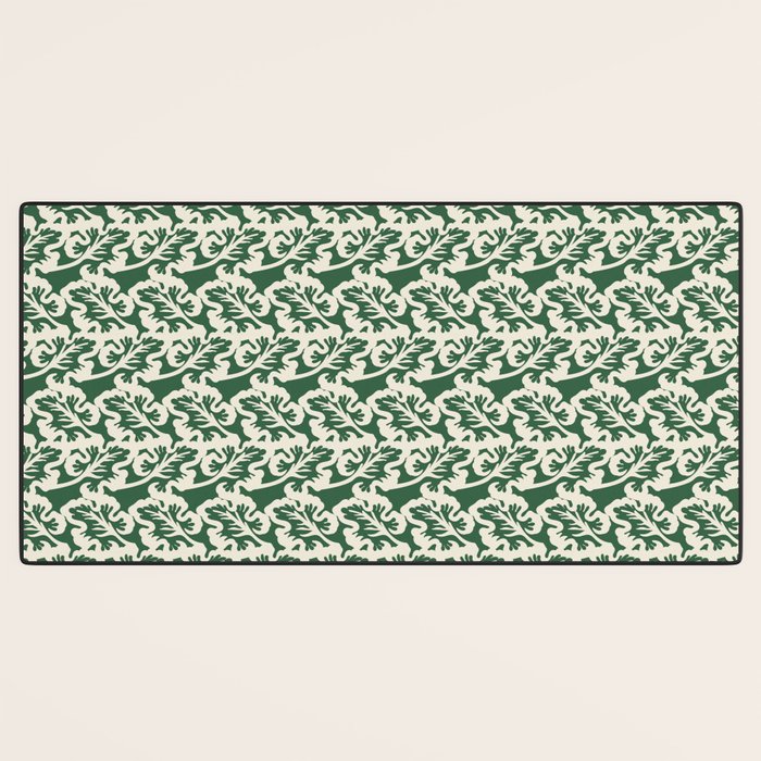 Green Leaf Motif Desk Mat Gallery Image 3