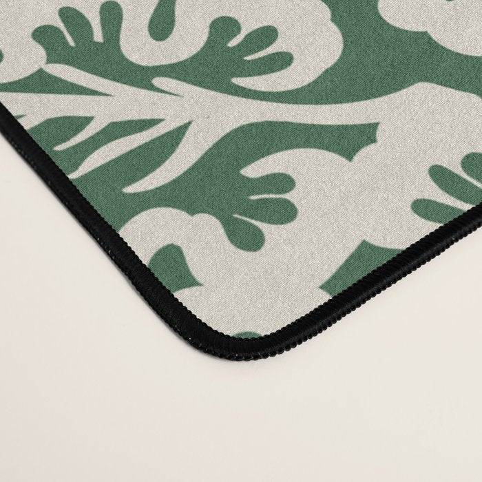 Green Leaf Motif Desk Mat Gallery Image 4