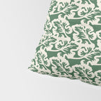 Green Leaf Motif Pillow Sham Gallery Image 4