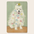 Lit up Holiday Samoyed Cutting Board Gallery Image 1