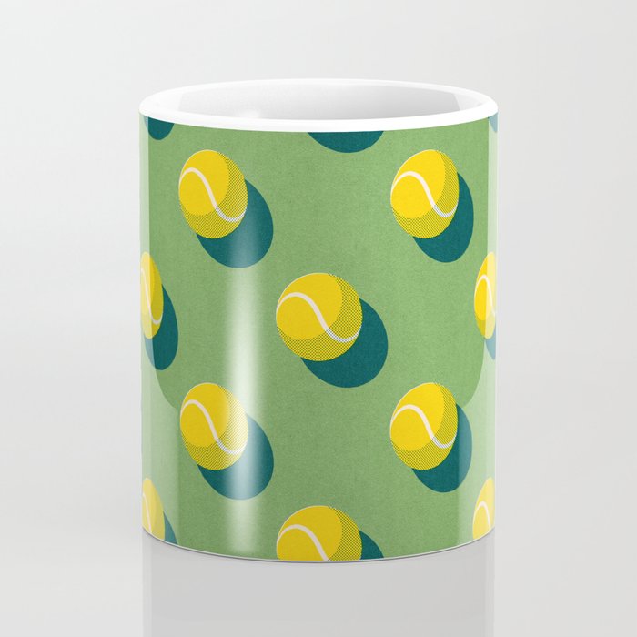 BALLS Tennis - grass court - pattern Coffee Mug Gallery Image 4