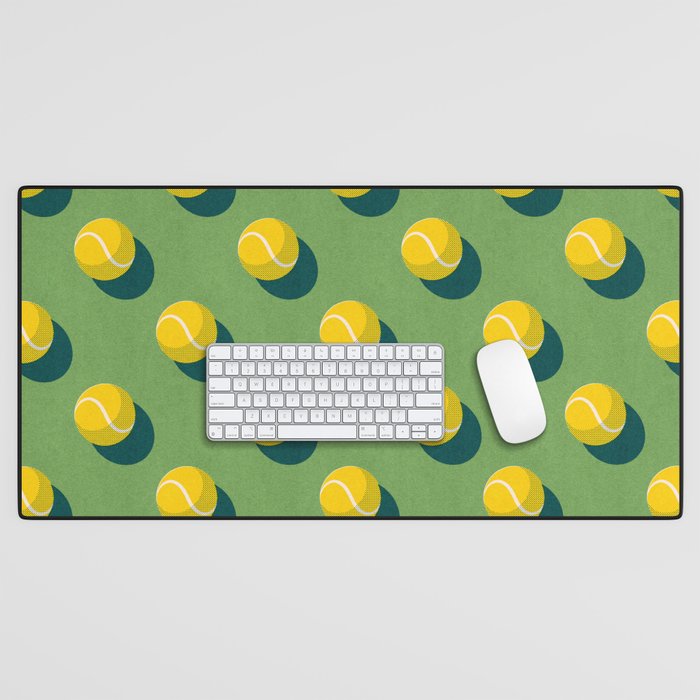 BALLS Tennis - grass court - pattern Desk Mat Gallery Image 1