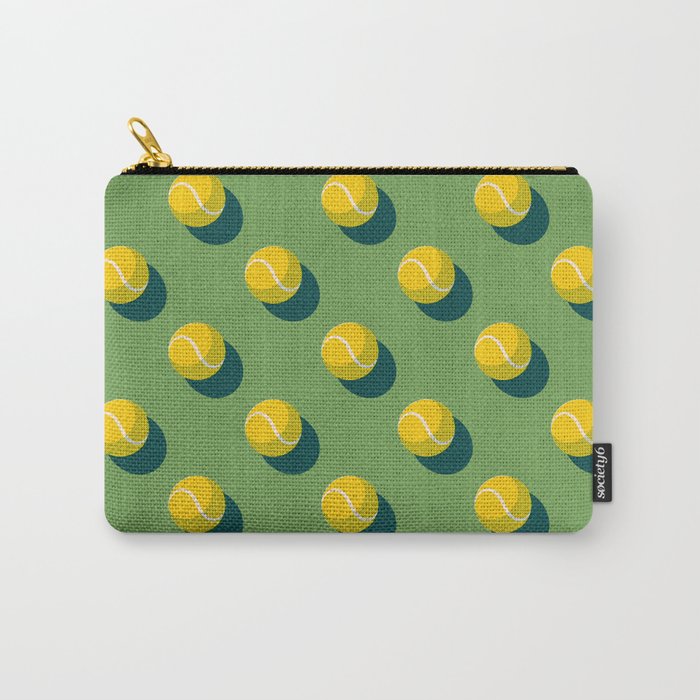 BALLS Tennis - grass court - pattern Carry All Pouch Gallery Image 1