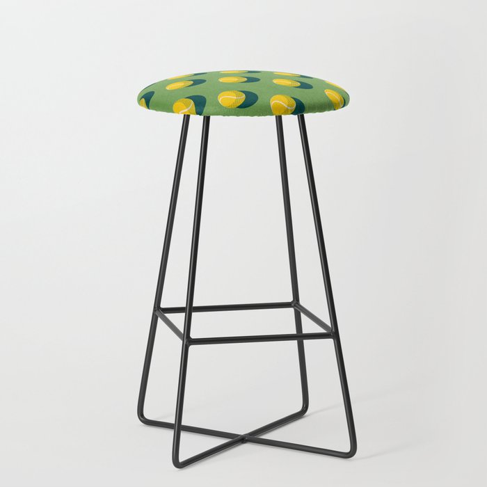 BALLS Tennis - grass court - pattern Stool Gallery Image 1