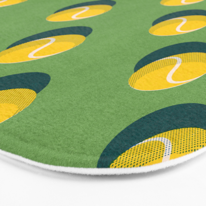 BALLS Tennis - grass court - pattern Bath Mat Gallery Image 3