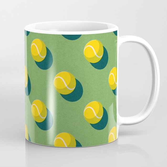BALLS Tennis - grass court - pattern Coffee Mug Gallery Image 1