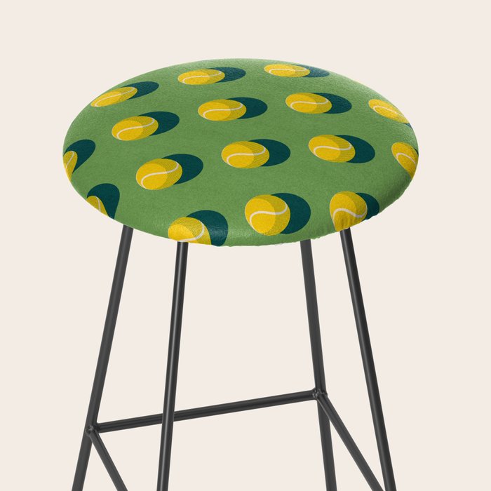 BALLS Tennis - grass court - pattern Stool Gallery Image 2