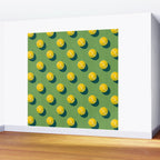 BALLS Tennis - grass court - pattern Wall Mural Gallery Image 2