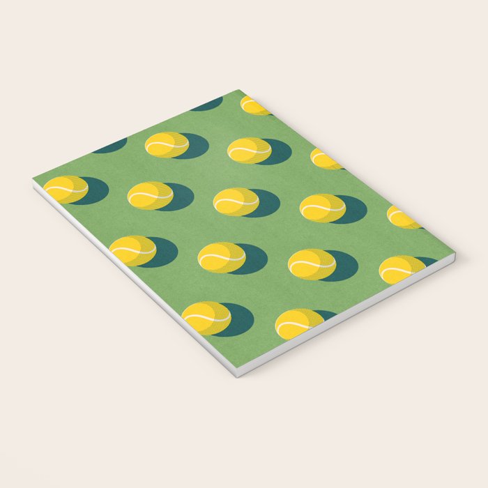 BALLS Tennis - grass court - pattern Notebook Gallery Image 3