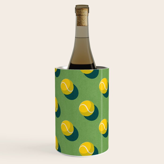 BALLS Tennis - grass court - pattern Wine Chiller Gallery Image 2