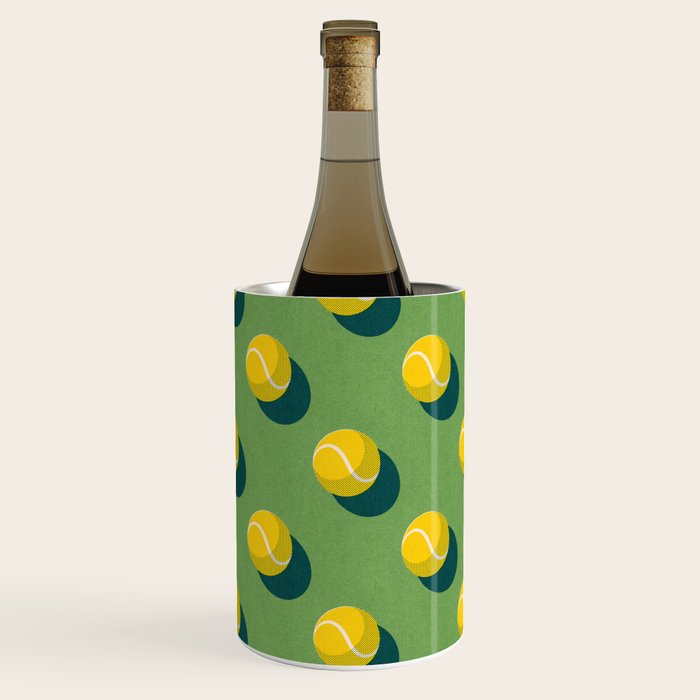 BALLS Tennis - grass court - pattern Wine Chiller Gallery Image 3