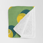 BALLS Tennis - grass court - pattern Throw Blanket Gallery Image 3