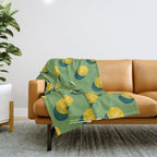 BALLS Tennis - grass court - pattern Throw Blanket Gallery Image 1