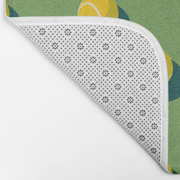 BALLS Tennis - grass court - pattern Bath Mat Gallery Image 2