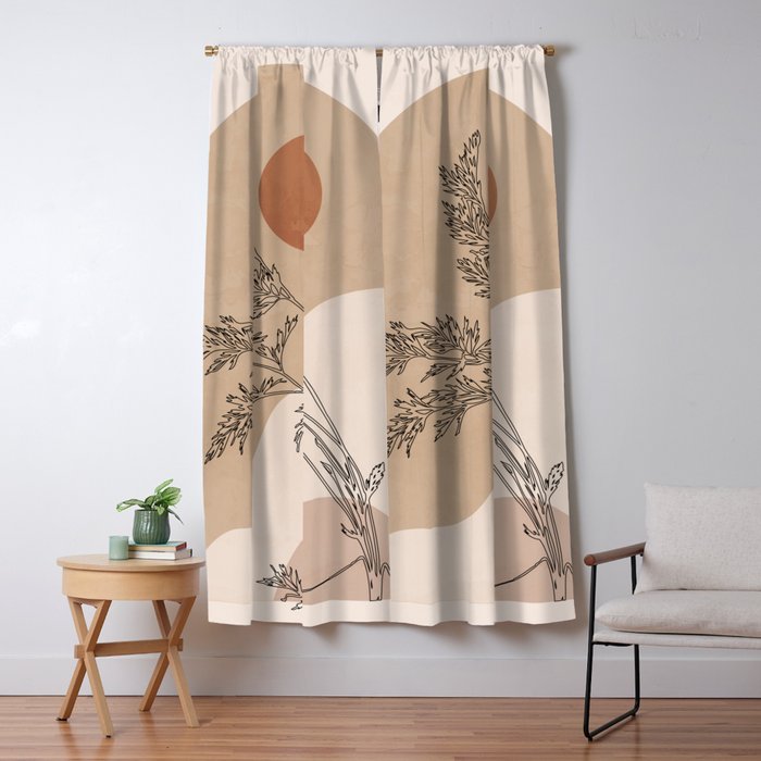 Minimal Abstract Art Landscape 15 Window Curtain Gallery Image 5