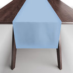 Blue Bell light pastel solid color Table Runner Gallery Image 1