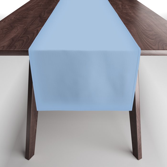 Blue Bell light pastel solid color Table Runner Gallery Image 1