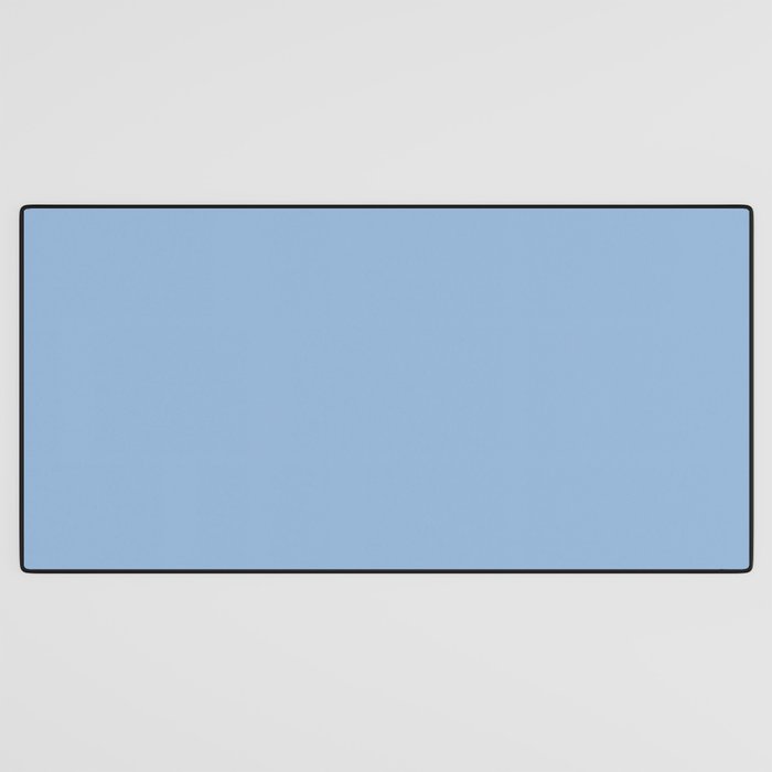 Blue Bell light pastel solid color Desk Mat Gallery Image 3