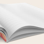 Peach Pink Mid Century Modern Loop Pattern Notebook Gallery Image 2