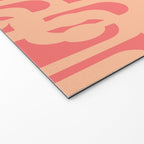 Peach Pink Mid Century Modern Loop Pattern Welcome Mat Gallery Image 2