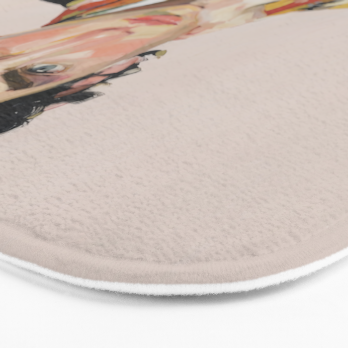 Floral Gaze Portrait Bath Mat Gallery Image 3