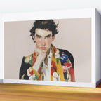 Floral Gaze Portrait Wall Mural Gallery Image 2