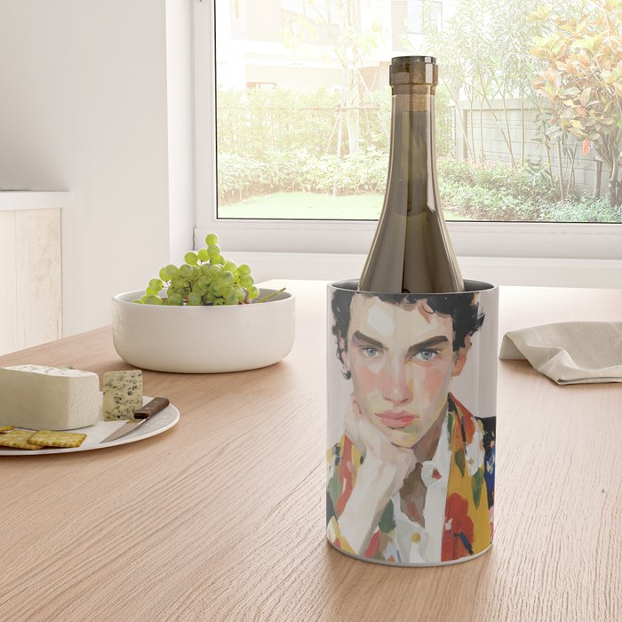 Floral Gaze Portrait Wine Chiller Gallery Image 4