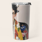 Floral Gaze Portrait Travel Mug Gallery Image 2