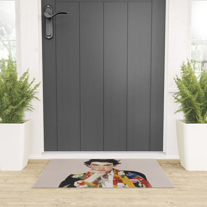 Floral Gaze Portrait Welcome Mat Gallery Image 3