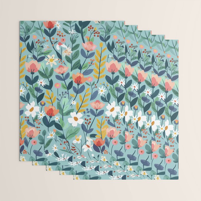 Whimsy Floral Infusion Wrapping Paper Gallery Image 3