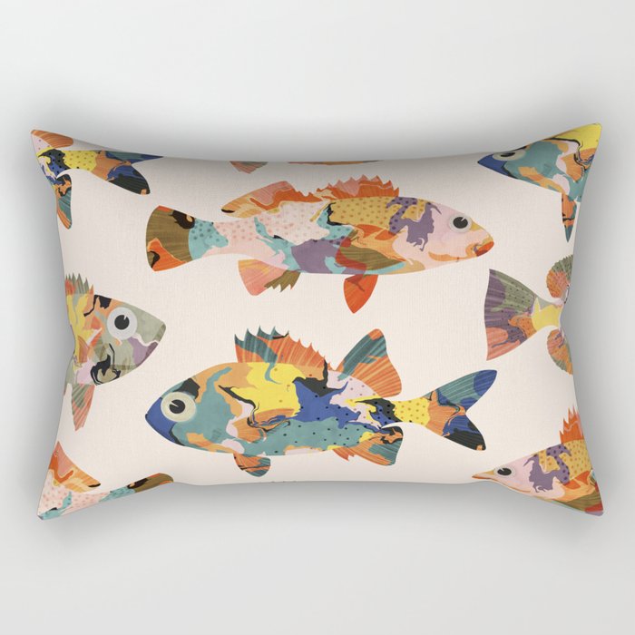 Colorful fish Rectangular Pillow Gallery Image 1