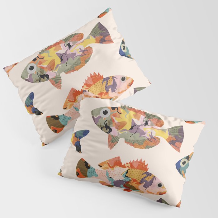 Colorful fish Pillow Sham Gallery Image 1