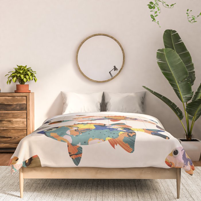 Colorful fish Comforter Gallery Image 3