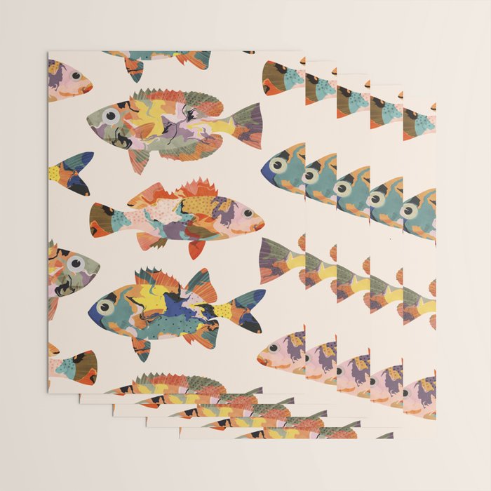 Colorful fish Wrapping Paper Gallery Image 3