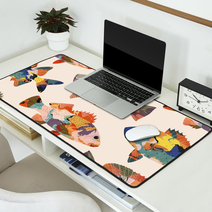 Colorful fish Desk Mat Gallery Image 2