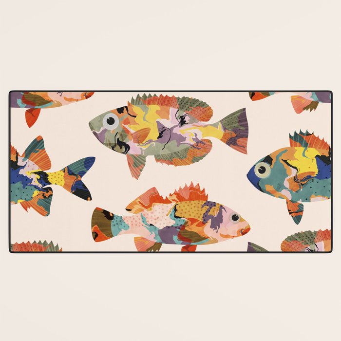 Colorful fish Desk Mat Gallery Image 3