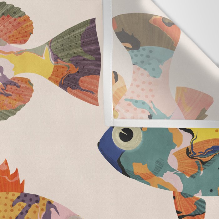 Colorful fish Wall Tapestry Gallery Image 3