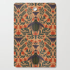 Beetle and Butterfly Botanical Design Cutting Board Gallery Image 1