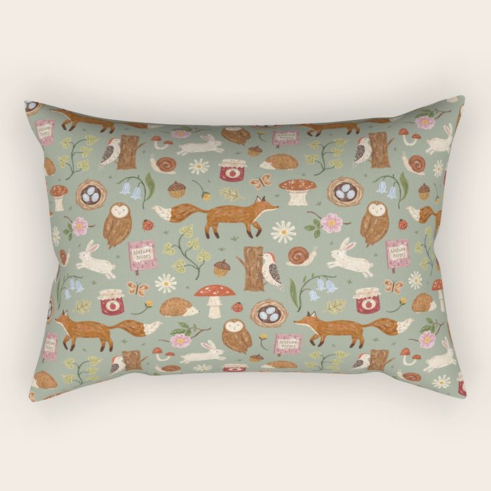 Woodsy Walk Rectangular Pillow Gallery Image 1