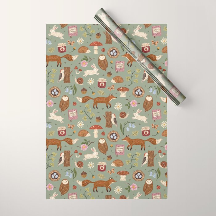 Woodsy Walk Wrapping Paper Gallery Image 1