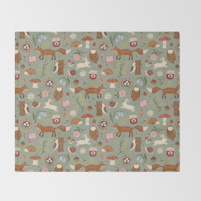 Woodsy Walk Throw Blanket Gallery Image 2
