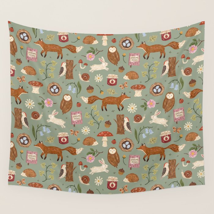 Woodsy Walk Wall Tapestry Gallery Image 4