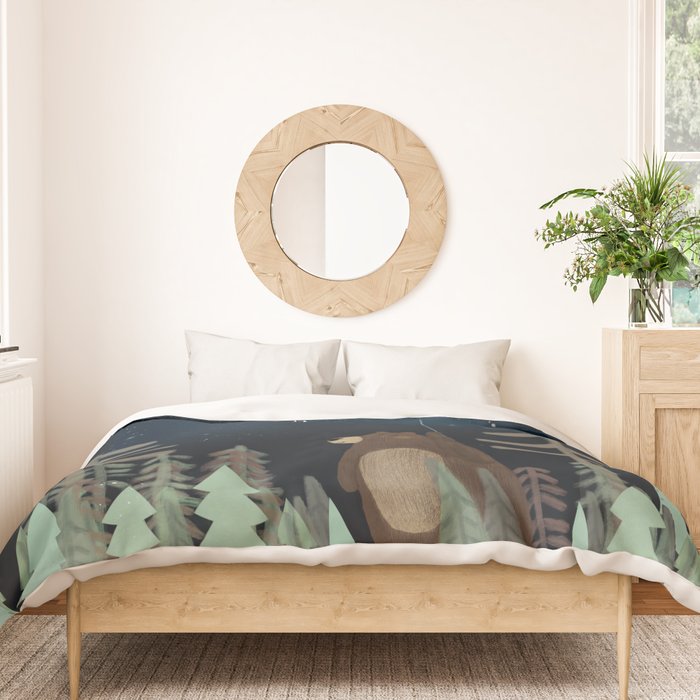 the moon balloon Duvet Cover Gallery Image 3