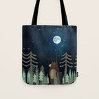 the moon balloon Tote Bag Gallery Image 1