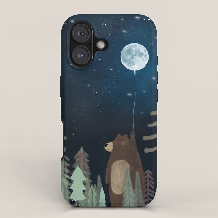 the moon balloon iPhone Case Gallery Image 1