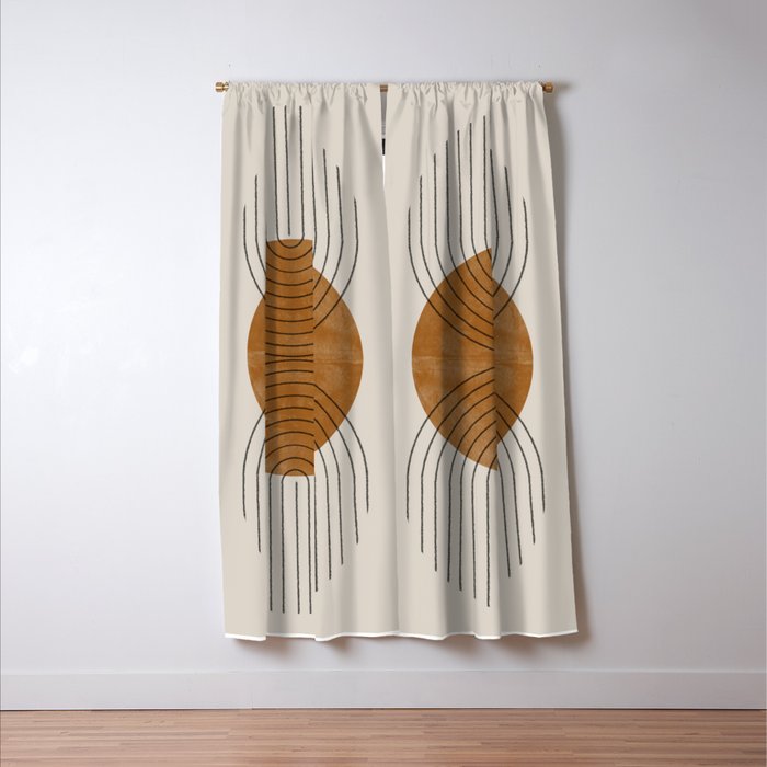 Perfect Touch  Mid Century Modern Window Curtain Gallery Image 3